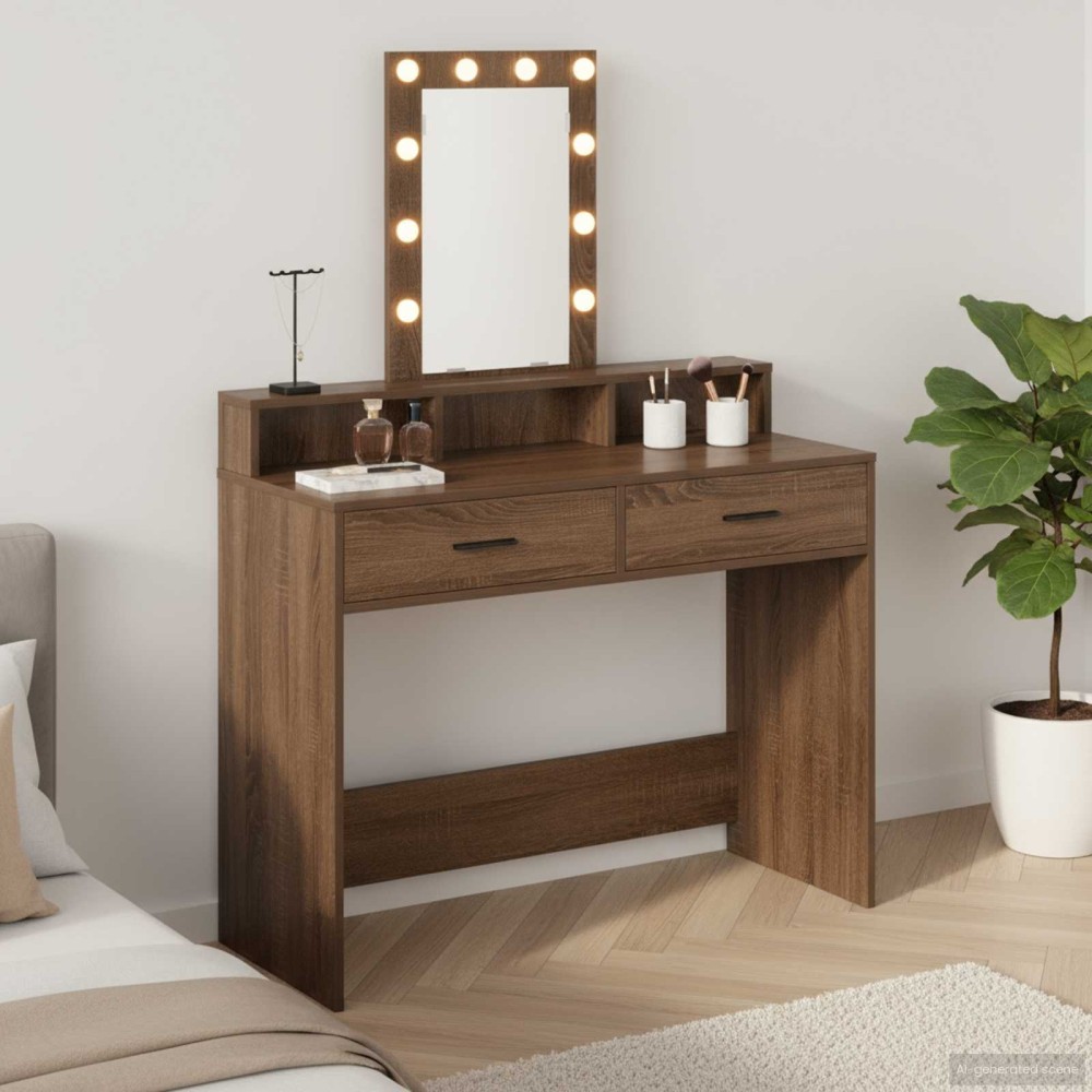 vidaXL Τραπέζι περιποίησης Καφέ 100x41x140cm Επεξεργασμένο Ξύλο