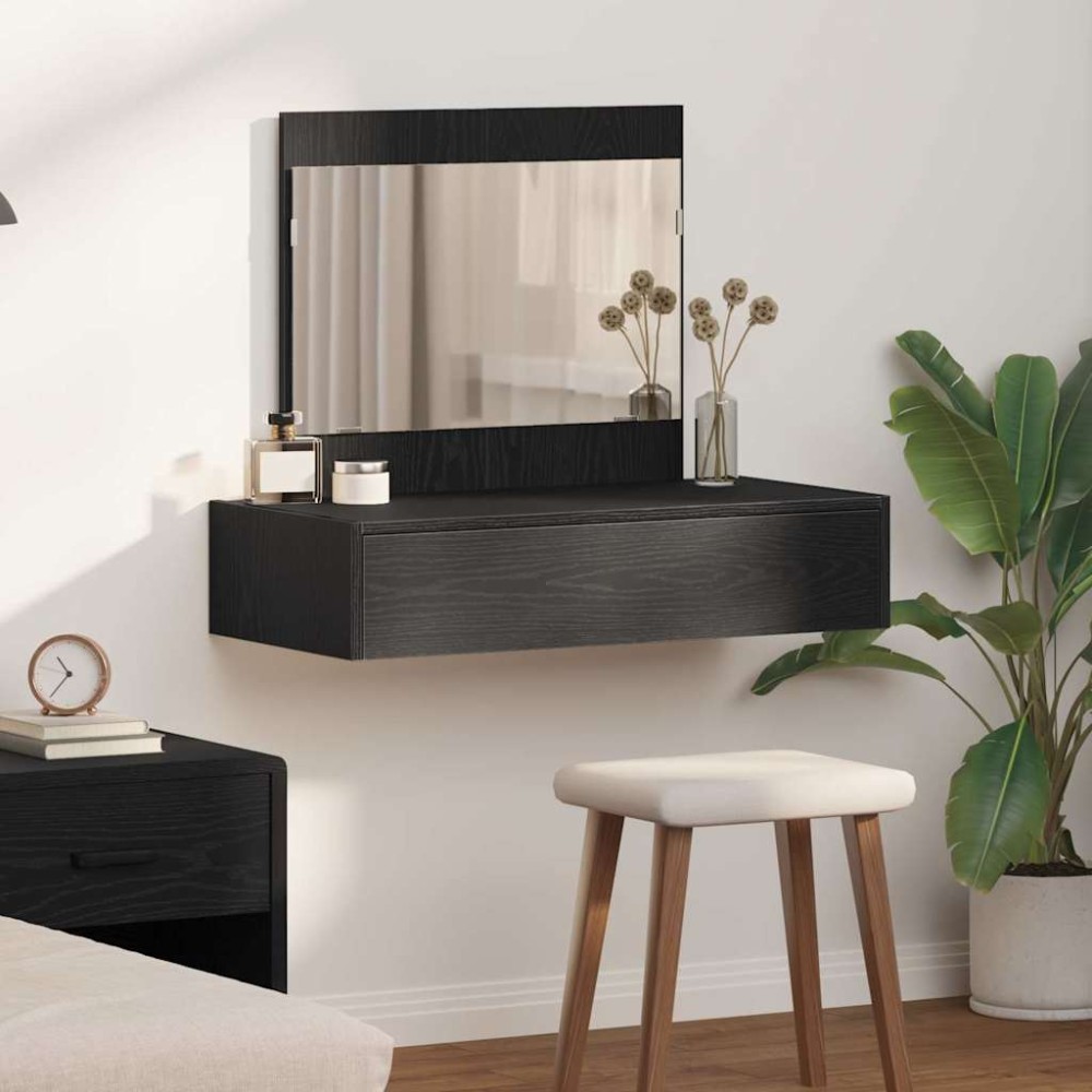 vidaXL Τραπέζι περιποίησης Μαύρο 83x40x70cm Επεξεργασμένο Ξύλο