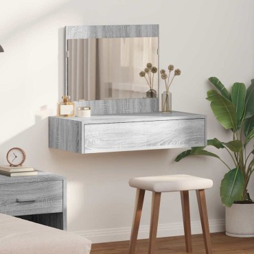 vidaXL Τραπέζι περιποίησης Γκρι 83x40x70cm Επεξεργασμένο Ξύλο