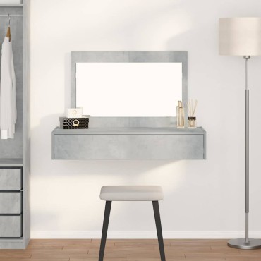 vidaXL Τραπέζι περιποίησης Γκρι 100x40x70cm Επεξεργασμένο Ξύλο