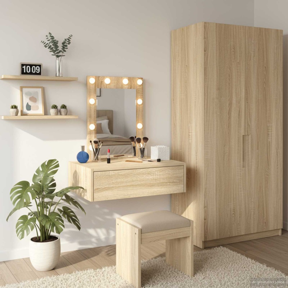 vidaXL Τραπέζι περιποίησης Καφέ 60x40x70cm Επεξεργασμένο Ξύλο