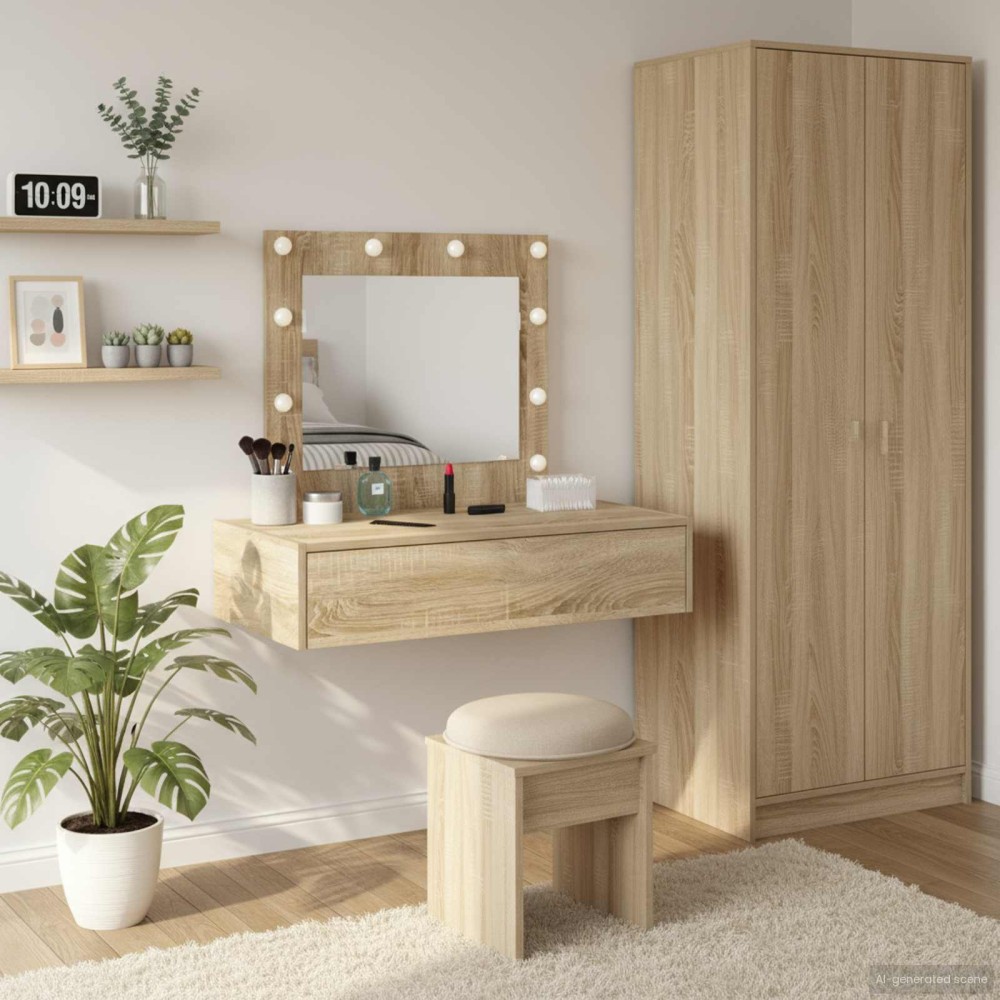vidaXL Τραπέζι περιποίησης Καφέ 83x40x70cm Επεξεργασμένο Ξύλο
