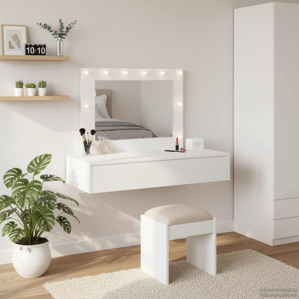 vidaXL Τραπέζι περιποίησης Λευκό 100x40x70cm Επεξεργασμένο Ξύλο
