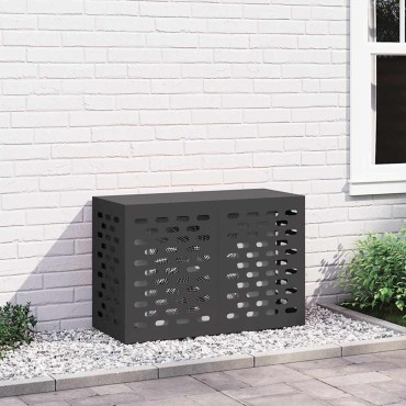vidaXL Κάλυμμα κλιματιστικού Μαύρο 90 x 40 x 60 εκ
