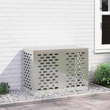 vidaXL Κάλυμμα κλιματιστικού Ασημί 100 x 50 x 70 cm