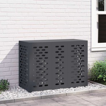 vidaXL Κάλυμμα κλιματιστικού Ανθρακί 110 x 50 x 80 cm