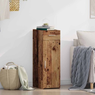 vidaXL Πλαϊνό γραφείο με συρτάρι Παλιό ξύλο 30x42,5x93cm 1 τεμ.