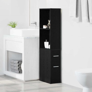 vidaXL Σετ Επίπλων Μπάνιου 22x41x135cm Επεξεργασμένο ξύλο