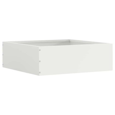vidaXL Περίγραμμα γκαζόν Λευκό 40 x 40 x 13 cm Ατσάλι