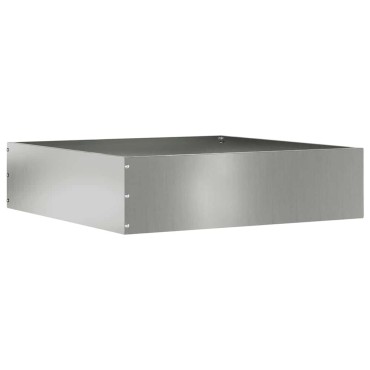 vidaXL Περίγραμμα γκαζόν Ασημί 50 x 50 x 13 εκ Επικαλυμμένος Χάλυβας