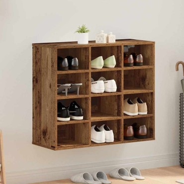 vidaXL Ντουλάπα Παπουτσιών 77,5x30x67cm Επεξεργασμένο Ξύλο