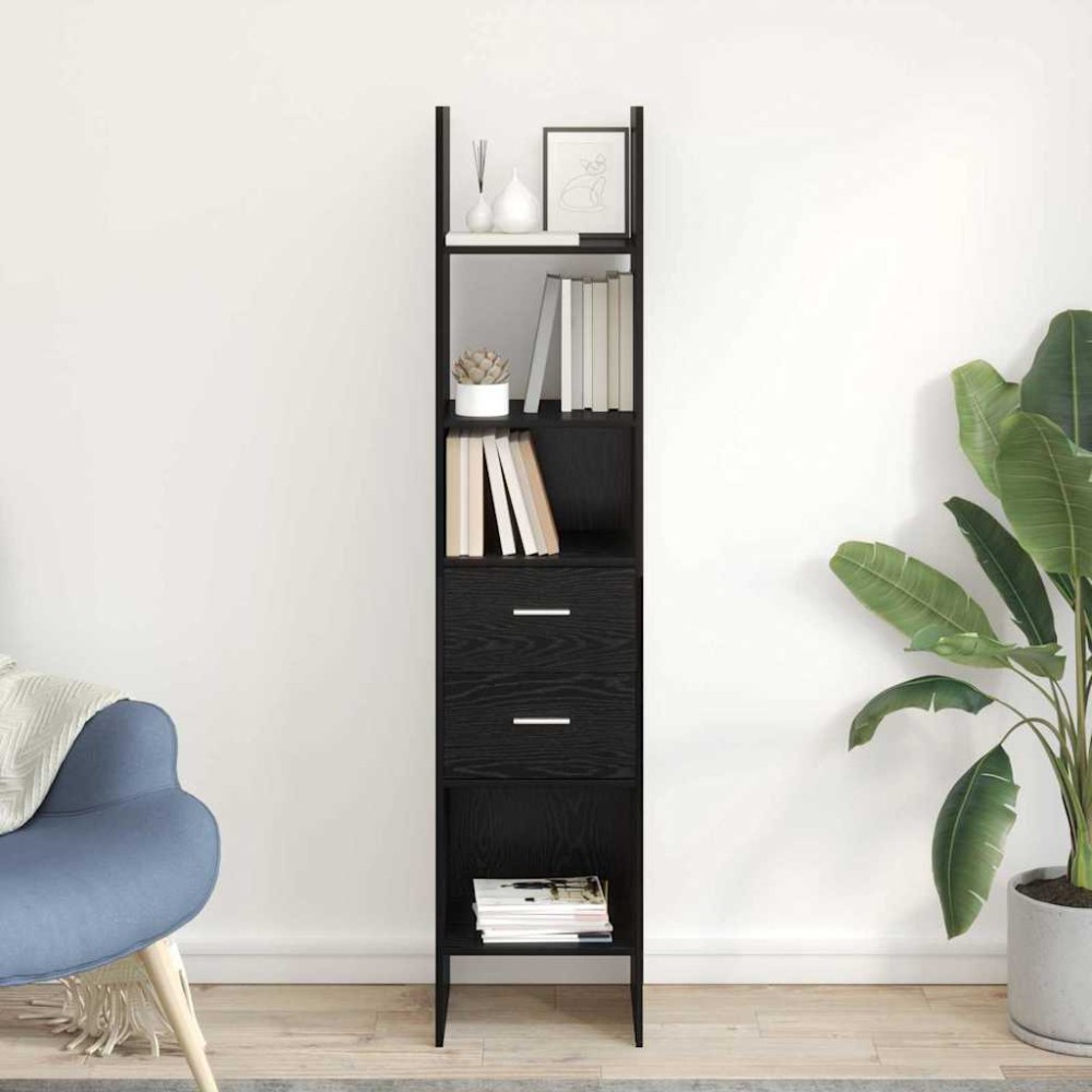 vidaXL Βιβλιοθήκη 2 επιπέδων 40x35x180cm Επεξεργασμένο Ξύλο 1 τεμ.
