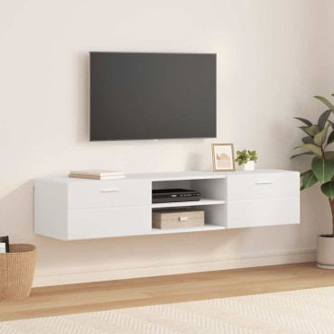vidaXL Ξύλινο Ντουλάπι 150x39x30cm Λευκό Επεξεργασμένο Ξύλο