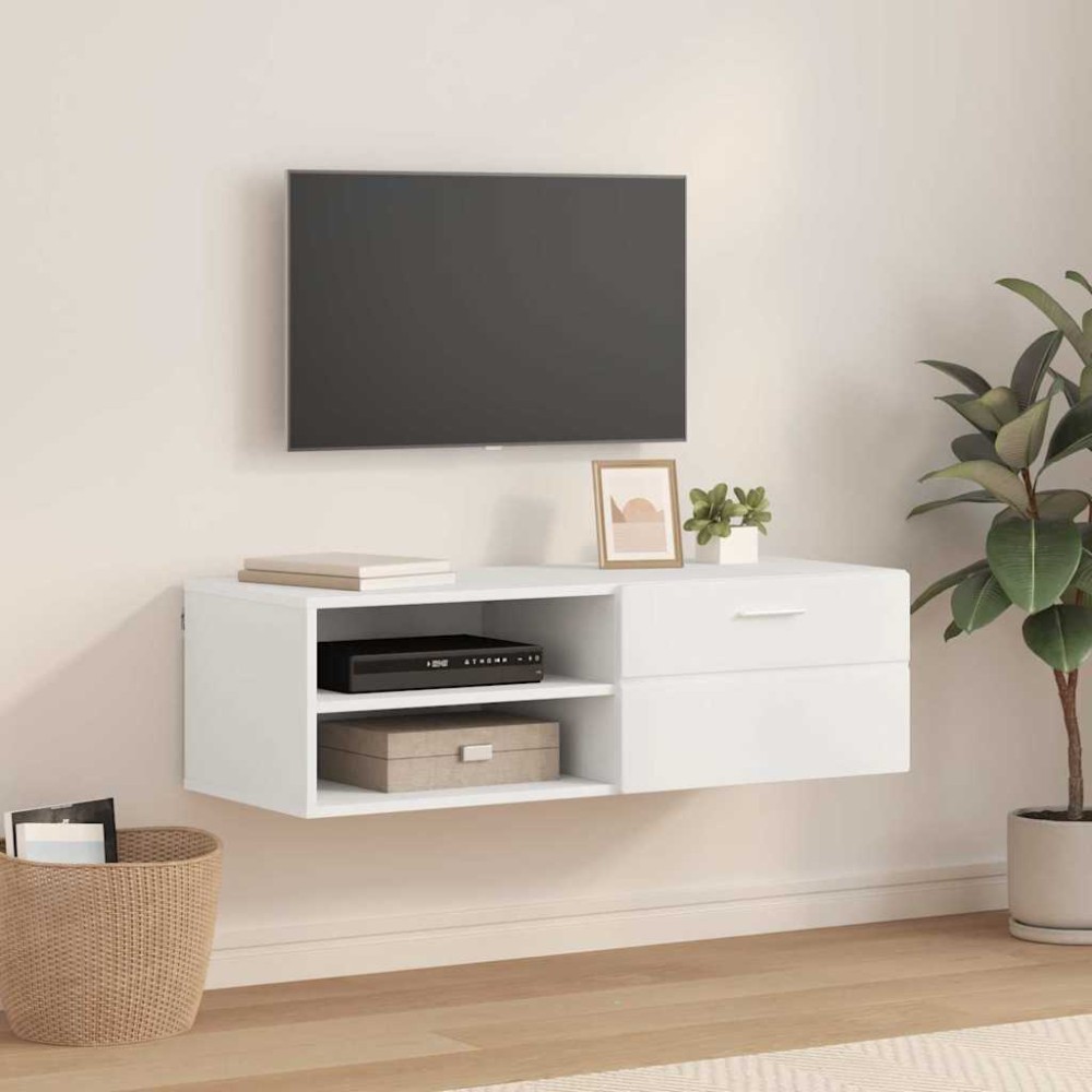 vidaXL Ξύλινο Ντουλάπι 100,5x39x30cm Λευκό Επεξεργασμένο Ξύλο