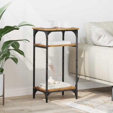 vidaXL Τραπεζάκι Πλευράς Παλιό Ξύλο 40x30x75cm Επεξεργασμένο ξύλο 1 τεμ.