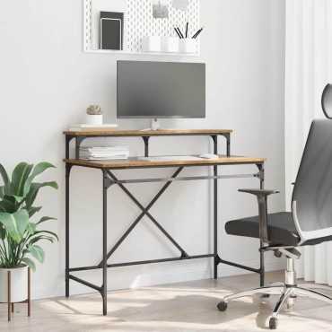 vidaXL Γραφείο Παλιό Ξύλο 100x50x90cm Επεξεργασμένο Ξύλο 1 τεμ.