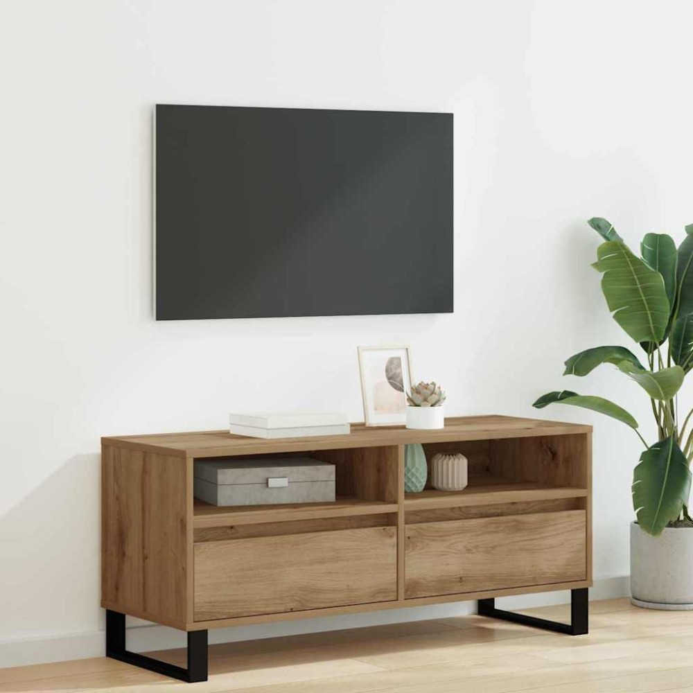 vidaXL Ντουλάπι TV 100x34,5x44,5cm Artisan Oak