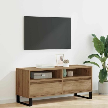 vidaXL Ντουλάπι TV 100x34,5x44,5cm Artisan Oak