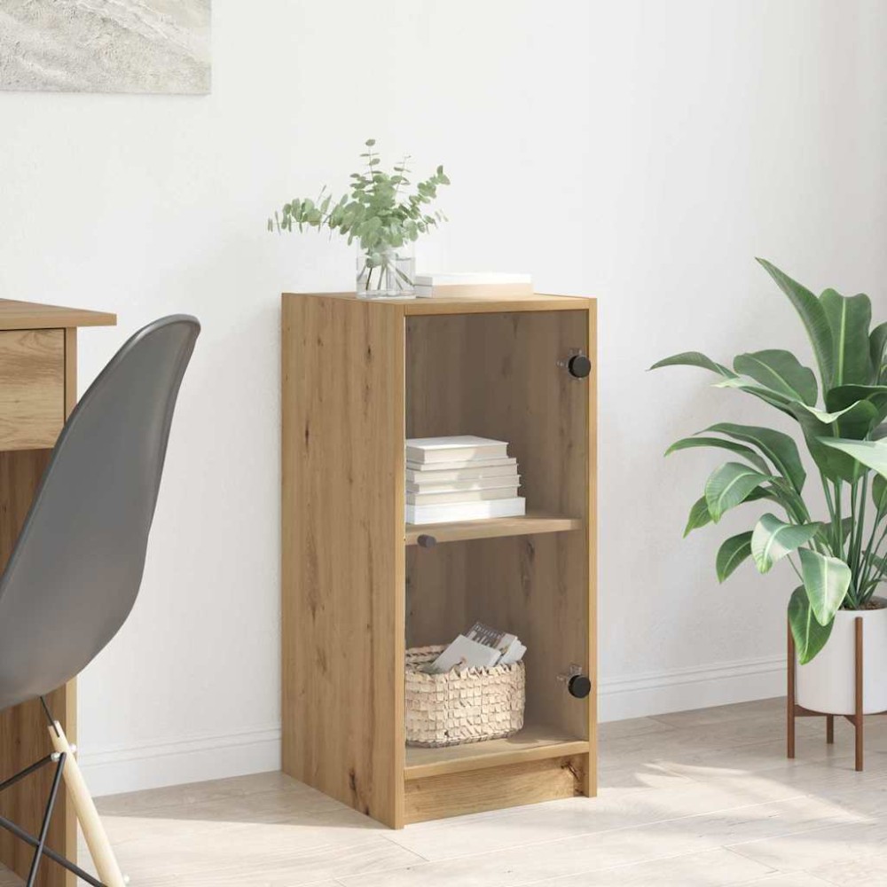 vidaXL Πλαϊνό γραφείο artisan δρυς 35x37x76cm Επεξεργασμένο Ξύλο 1 τεμ.