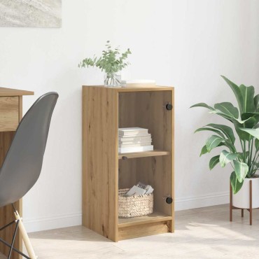 vidaXL Πλαϊνό γραφείο artisan δρυς 35x37x76cm Επεξεργασμένο Ξύλο 1 τεμ.