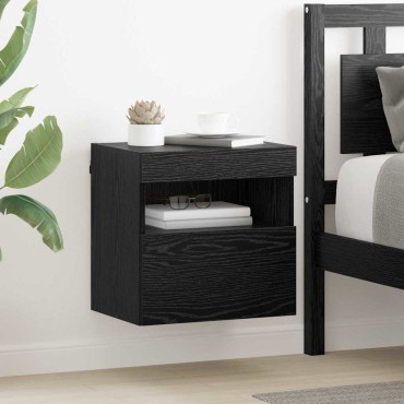 vidaXL Ντουλάπι Τηλεόρασης Τοίχου 40x30x40cm Μαύρη Οξυά