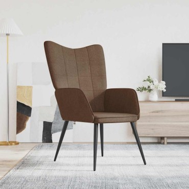 vidaXL Πολυθρόνα Relax Καφέ Υφασμάτινη 61x70x96,5cm 1 τεμ.