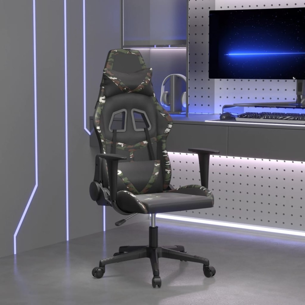 vidaXL Καρέκλα Gaming Μασάζ Μαύρο/Παραλλαγή από Συνθετικό Δέρμα 66,5x61x(118-127,5)cm 1 τεμ. vidaXL Καρέκλα Gaming Μασάζ Μαύρο/Παραλλαγή από Συνθετικό Δέρμα 66,5x61x(118-127,5)cm 1 τεμ.