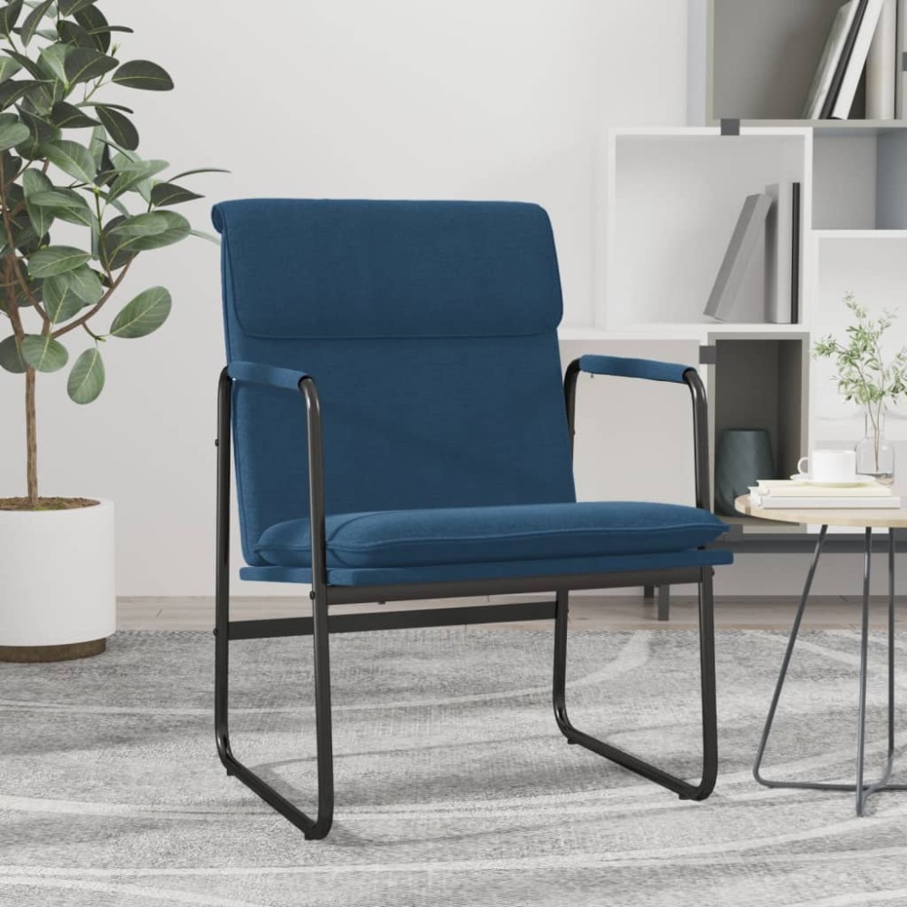 vidaXL Πολυθρόνα Μπλε 55x64x80cm Υφασμάτινη 1 τεμ.