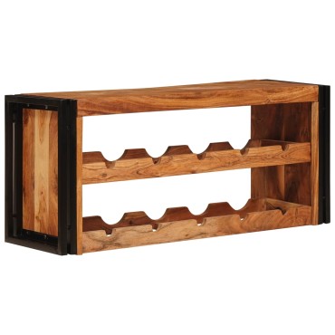 vidaXL Ράφι Κρασιού Καφέ 100x45x33cm Στερεό Ξύλο Ακακίας 1 τεμ.