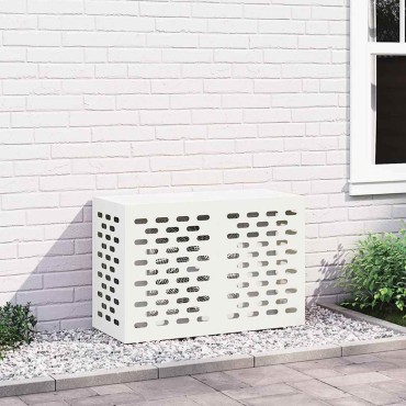 vidaXL Κάλυμμα κλιματιστικού Λευκό 90 x 40 x 60 εκ