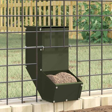vidaXL Ταΐστρα Χαμστεριών Ελιά Πράσινη 12,5 x 26 x 28,5 εκ