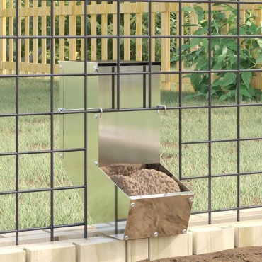 vidaXL Ταΐστρα Χαμστεριών Ασημί 12,5 x 26 x 28,5 εκ