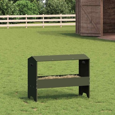 vidaXL Ταΐστρα για ζώα Ελιά Πράσινη 79 x 35 x 62 εκ.
