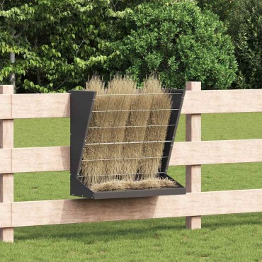 vidaXL Φαγητό για Ξηρά Χόρτα Μαύρο 71 x 33 x 70 εκ