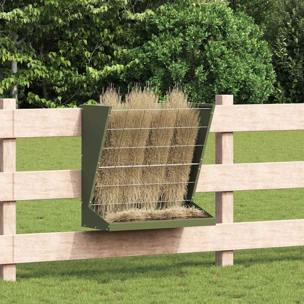 vidaXL Φαγητό για Ξηρά Χόρτα Ελιά Πράσινη 71 x 33 x 70 εκ