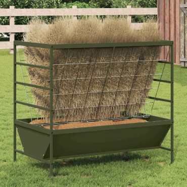 vidaXL Ταΐστρα για ζώα Ελιά Πράσινη 100 x 60 x 90 εκ.