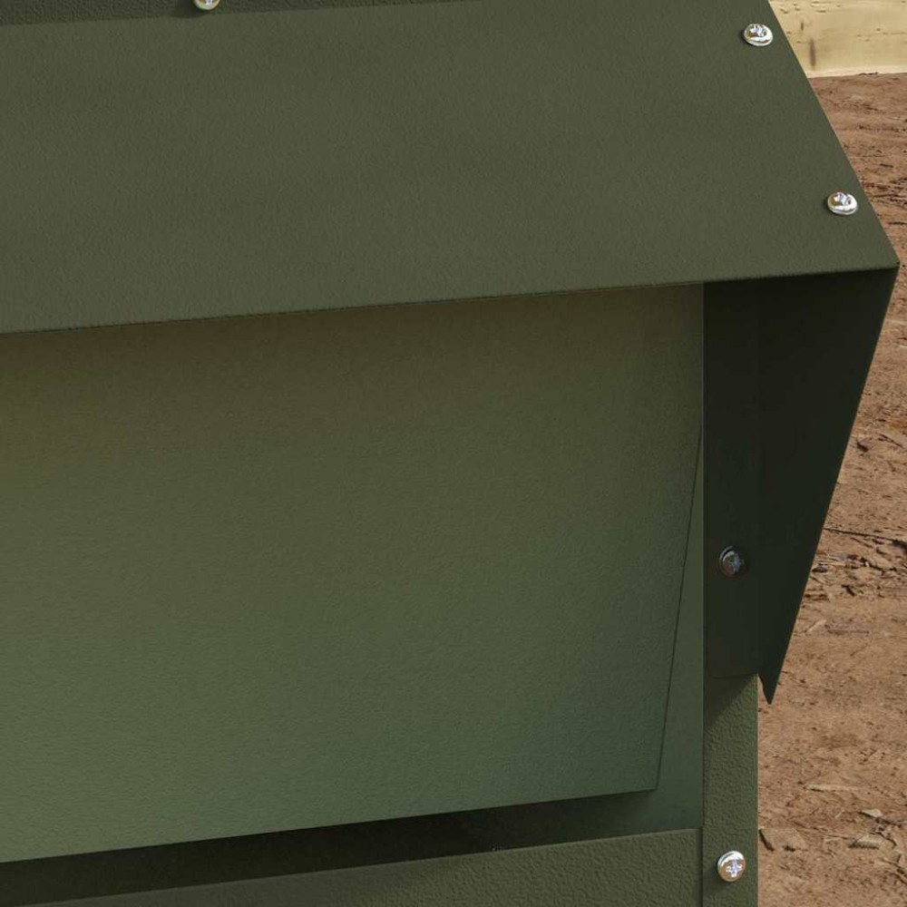 vidaXL Ταΐστρα κοτόπουλων Ελιά Πράσινη 40,5 x 45 x 41 cm