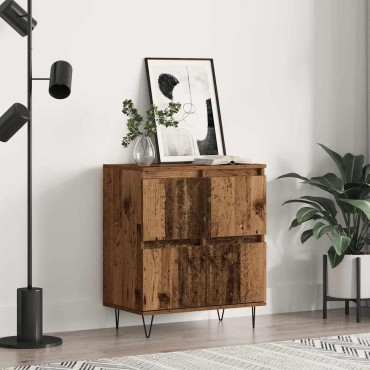 vidaXL Πλαϊνό γραφείο Παλιό ξύλο 60x35x70cm 1 τεμ.