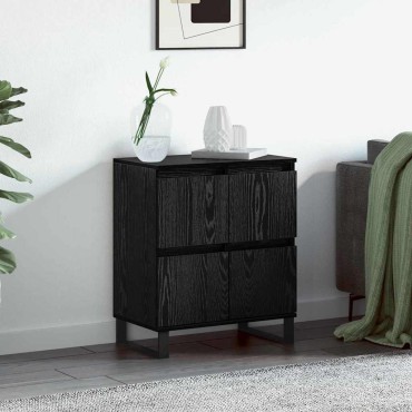vidaXL Πλαϊνό γραφείο Μαύρη Οξυά 60x35x70cm 1 τεμ.