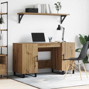 vidaXL Γραφείο artisan δρυς Επεξεργασμένο ξύλο 140x50x75cm 1 τεμ.