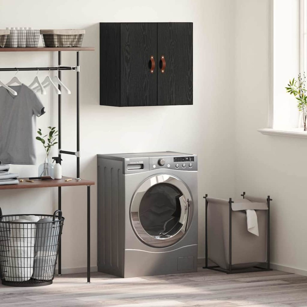 vidaXL Ντουλάπα Τοίχου 60x31x60cm Επεξεργασμένο Ξύλο Μαύρη δρυς 1 τεμ.