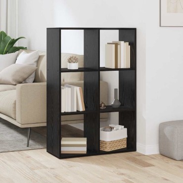 vidaXL Βιβλιοθήκη 6 επιπέδων 69,5x29x103,5cm Επεξεργασμένο Ξύλο 1 τεμ.