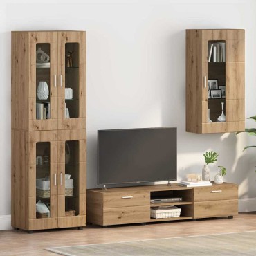 vidaXL Ξύλινο Ντουλάπι Artisan Oak 50x29x100cm Επεξεργασμένο ξύλο