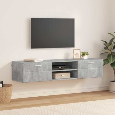 vidaXL Ξύλινο Ντουλάπι 150x39x30cm Σκυρόδεμα Γκρι