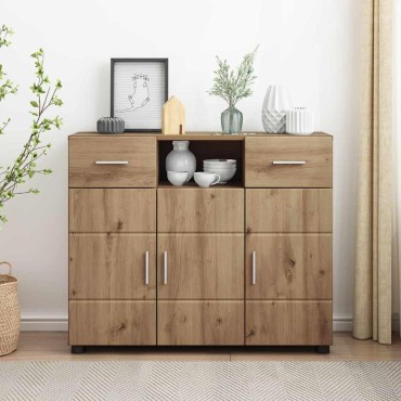 vidaXL Ξύλινο Ντουλάπι Artisan Oak Επεξεργασμένο Ξύλο