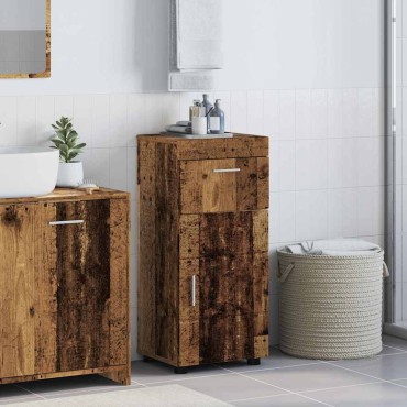 vidaXL Σετ Ντουλαπιών Μπάνιου TULUM Παλιό ξύλο 37x31,5x82 εκ