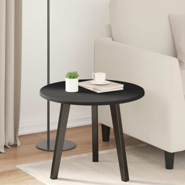 vidaXL Καπάκι τραπεζιού 50x1,5cm Γύρος Επεξεργασμένο Ξύλο Μαύρο