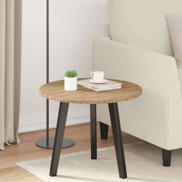 vidaXL Καπάκι τραπεζιού 50x1,5cm Γύρος Επεξεργασμένο Ξύλο