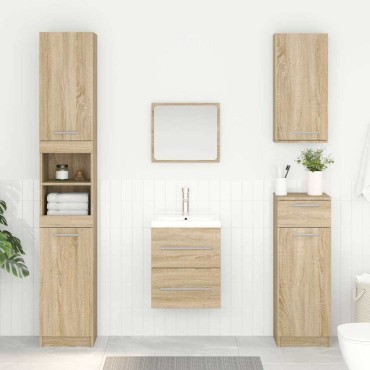 vidaXL Ντουλάπι νιπτήρα Δρύς Sonoma 38,5x41x48 εκ 1 τεμ.