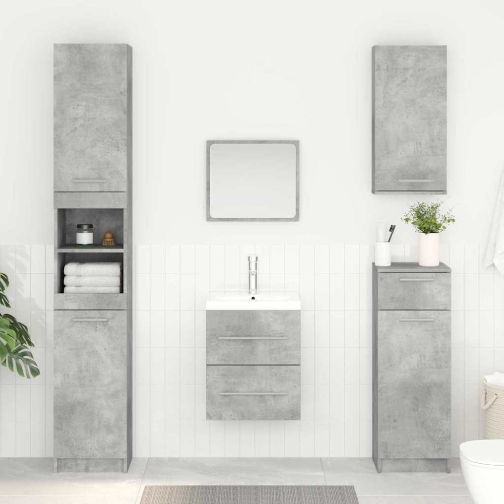 vidaXL Ντουλάπι νιπτήρα Σκυρόδεμα Γκρι 38,5x41x48 εκ 1 τεμ.